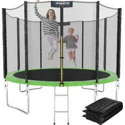 KINETIC SPORTS Trampolin Outdoor 'Salto Plus' in grün von Kinetic Sports