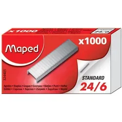 Maped Heftklammern Standard 24/6 galvanisierter Stahl VE=1000 Stück