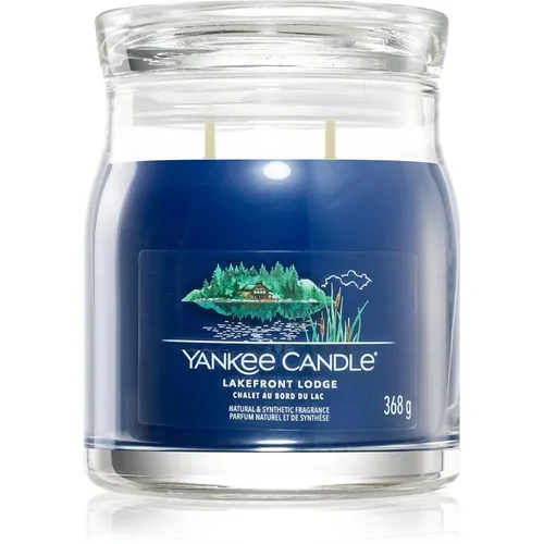 Yankee Candle Lakefront Lodge Duftkerze 368 g in blau von Yankee Candle
