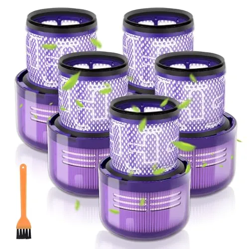V15 Ersatz HEPA filter für Dyson V11 Animal/Torque Drive/ V11 Complete, V11 Extra/Absolute/Cordless V15 V15s Detect SV22 SV28 SV14 SV15 SV17 Vakuum, Ersetzen Sie Teile-Nr. 970013-02 5 Stück