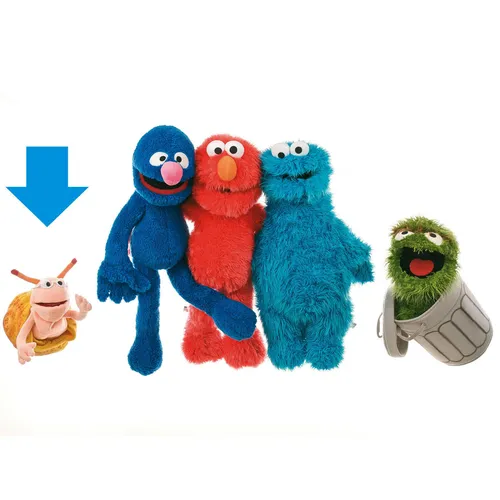 Living Puppets SE305 Kl. Finchen - Handpuppe Sesame Street, 35 cm groß und perfekt für kreatives Spielen und Rollenspiele