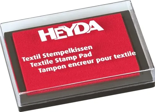 Heyda Stempelkissen Textil rot