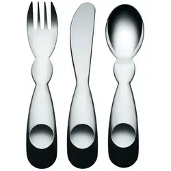 Alessi AM41S3 Kinderbesteckgarnitur, Silber von Alessi