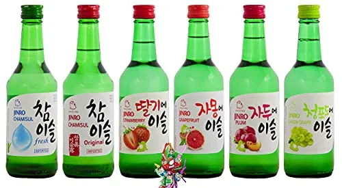 6er Set HITEJINRO Soju Jinro Chamisul Selection von JINRO