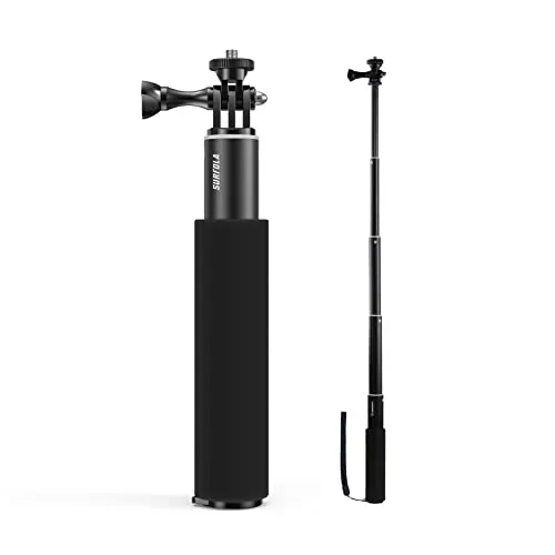 Surfola Selfie Stick Monopod Pole Handheld Grip Kompatibel mit Stativ und Action Cam