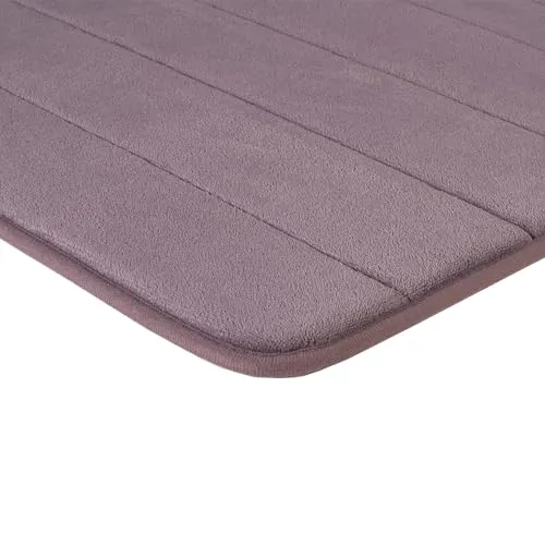 Brielle Memory Foam Badezimmer Badteppich Saugfähige Rutschfester Badvorleger Waschbar Badematte – 50x80 cm, Anthrazit