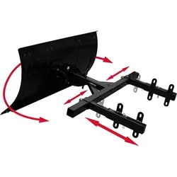 vidaXL Verstellbares Schneeschild für Schneefräse 80x44cm