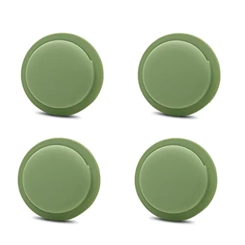 CoverKingz [4er Pack] Silikonhülle kompatibel mit AirTags 2021 klebend – Air Tag Selbstklebende Hülle - Klebehalterung – Airtag Aufkleber – Silikon Case Halterung Grün