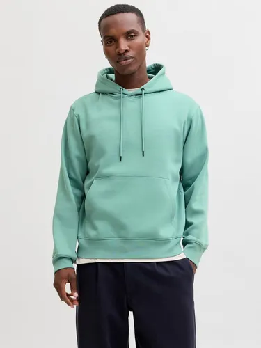 Jack & Jones Kapuzensweatshirt JJESTAR BASIC SWEAT HOOD NOOS - Mineral Blue XXL (58/60) - Modisches Kapuzensweatshirt aus pflegeleichter, angerauter Sweatware mit Kängurutasche und Rippbündchen. Ideal für entspannte Freizeitlooks.