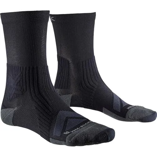X-Socks Bike Expert Crew Fahrradsocke Schwarz Unisex Grösse 45-47