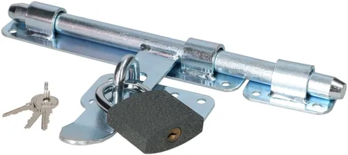 KOTARBAU® Torriegel mit Vorhängeschloss Türriegel Bolzenriegel Schubriegel 270 m