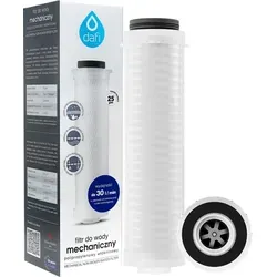 Dafi Wasserfilter aus Polypropylen | Durchflussfilter 25um (Mikron) | Filter für die Filtration von festen Verunreinigungen in der Hausinstallation - Weiß