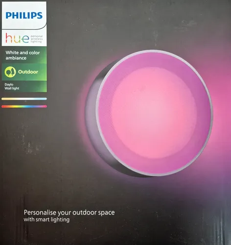 Philips Hue Outdoor Daylo Wandleuchte in silber von Philips