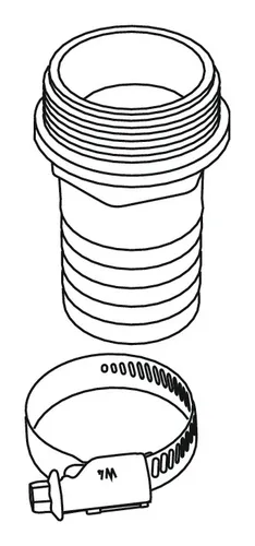 WILO Schlauchtülle Ø 40 mm/Rp 1½