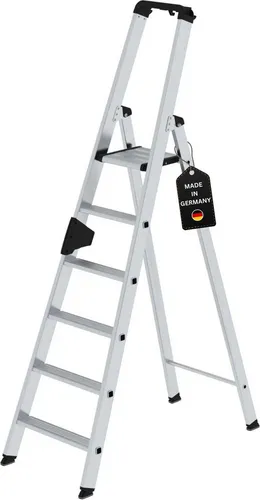 PROREGAL Stufen-Stehleiter 6 Stufen – Einseitig begehbar