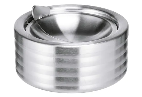 Aschenbecher mit Deckel Edelstahl Windaschenbecher Klapp Sturmaschenbecher