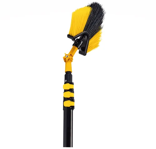 Neustanlo Teleskopstange 4 Meter mit Eckbesen - Staubwedel & -wischer, ideal für schwer erreichbare Ecken dank intuitivem Schnellspannsystem und flexibler Arbeitslänge von 4 Metern.