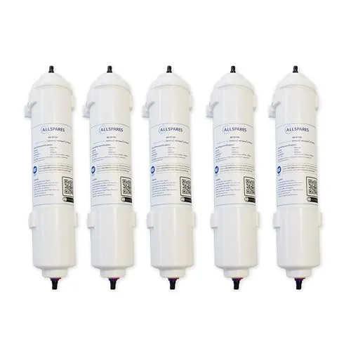 AllSpares Wasserfilter für Samsung, LG & Whirlpool - 5 Stück - Wasserfilter für Kühlschränke, kompatibel mit Samsung, LG und Whirlpool. Effektive Filtrationstechnologie für sauberes Wasser und einfach zu montieren – ganz ohne Werkzeug.