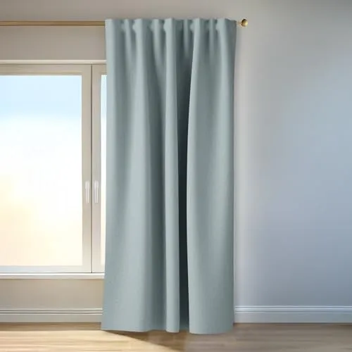 Homing Vorhang Nox Blau | Verdunkelungs- und Thermovorhang mit Multifunktionsband - Vielseitiger Vorhang in 135 x 270 cm für optimale Verdunkelung und Schallschutz. Aus 100 % Polyester, pflegeleicht und OEKO-TEX zertifiziert – ideal für ein gemütliches Raumklima.