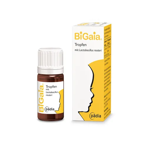 Bigaia Tropfen 10 ml - Probiotische Unterstützung für die Darmflora - Nahrungsergänzungsmittel mit L. reuteri DSM 17938, gluten- und laktosefrei, ideal für eine gesunde Verdauung und das Wohlbefinden.
