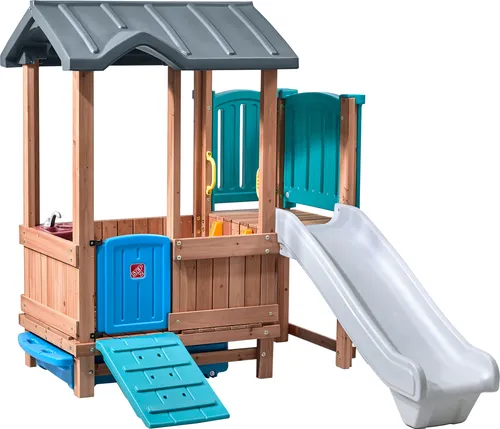 Step2 Woodland Adventure Spielhaus mit Rutsche