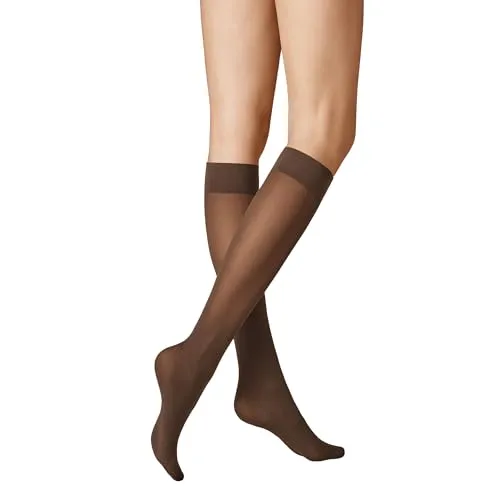 KUNERT Damen Kniestrümpfe Velvet 40 druckfreier Bund 40 DEN