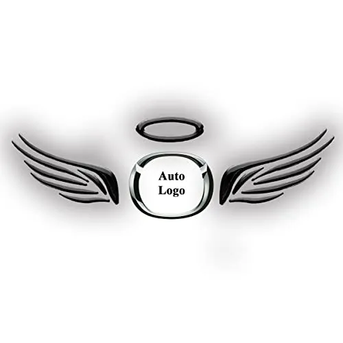 Auto Aufkleber 3D Flügel Engelsflügel Angel Emblem Car Sticker Autoaufkleber Engel (Schwarz)