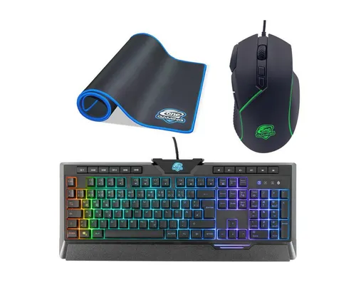 ONE GAMING Advanced Bundle: Tastatur-, Maus- und Mauspad-Set