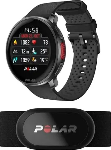 Smartwatch Polar VANTAGE V3 - Smartwatch mit Touchscreen und GPS-Funktion, ideal für Sportler zur präzisen Leistungsüberwachung und Schlafmonitoring.