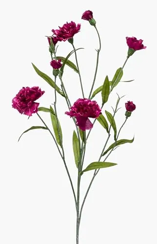 artplants.de Künstliche Blume Nelke Kano, violett, 70cm - Künstliche Dianthus