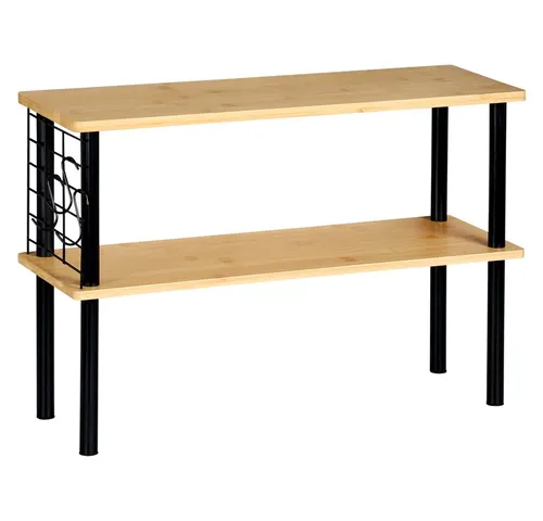 KESPER® Küchenregal aus Bambus mit Drahtgitter