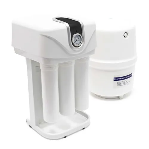 Naturewater NW-RO50-G1 Umkehrosmoseanlage - Küchenspülenfilter mit 5-Stufen-Technologie für bis zu 180 L/Tag, garantiert chemiefreies, reines Trinkwasser – ideal für Familien und Aquarien.