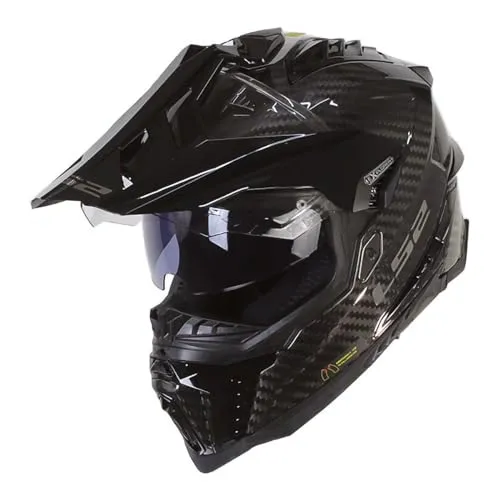 LS2 MX701 Explorer Solid Motocross Helm 2XL - Motorradhelm mit Emergency-Release-System und kratzfestem Visier, ideal für Sicherheit und Komfort beim Offroad-Fahren.