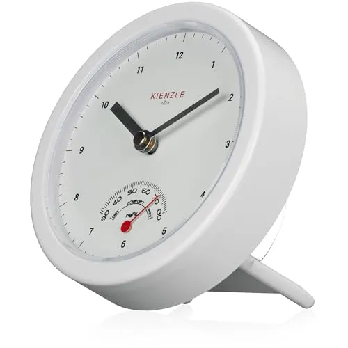 KIENZLE Mini Baduhr – Stilvolle Wanduhr - Die KIENZLE Mini Baduhr vereint modernes Design mit praktischer Funktionalität. Ideal für das Badezimmer, spritzwassergeschützt und zuverlässig im täglichen Einsatz.