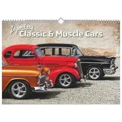 Legendary Classic & Muscle Cars 2026 - Wand-Kalender - Auto-Kalender - 42x29,7 - Oldtimer