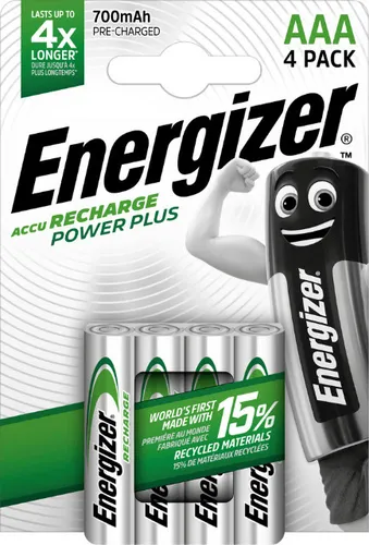 Energizer POWER PLUS AAA Wiederaufladbare Batterien von Energizer