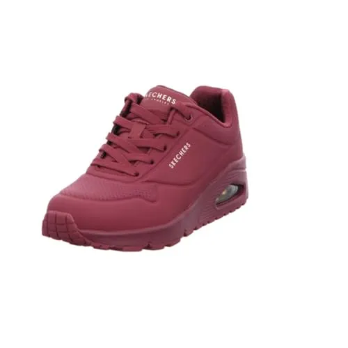 Skechers Damen UNO Stand ON AIR - Bequeme Sneaker in Plum Durabuck/Mesh, 36 EU - Damen-Sneaker mit innovativer Luftpolsterung für optimalen Komfort und stimmiges Design.
