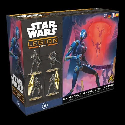 Star Wars: Legion – BX-Series Droid Commandos (deutsch/english) - Erweitere deine Separatisten-Armee mit 7 hochdetaillierten Miniaturen der BX-Serie. Ideal für Spezialmissionen und strategische Einsätze im Miniaturenspiel Star Wars: Legion. Mehrsprachige Anleitung inklusive!