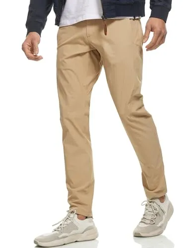 Indicode Herren INPasmia Chinohose Stretchhose | Chino Stretch Stoffhose Herrenhose Cornstalk, M