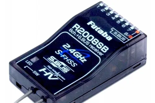 Futaba Empfänger R2008SB 2,4GHz S-FHSS - Sender & Empfänger mit sicherer 2,4GHz S-FHSS Technologie für zuverlässige Funkverbindungen in Modellen und Flugzeugen.
