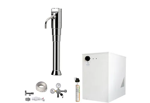 BieTal Wassersprudler Tafelwassergerät BieTal® BT-30U mit Kühlung Zapfstelle 3-Wege SET, (Set, ohne CO2 Flasche-tlg., Classic Puls mit Aktivkohle Filteranlage), Sprudelwasseranlage Trinkwasser Wasserspender