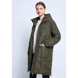 STREET ONE STUDIO Steppjacke mit Kapuze grün 44 EU