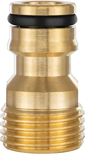 Poppstar Wasserhahn-Adapter mit 1/2 Zoll Außengewinde und Steckkupplung für Gartenschlauch (kompatibel mit Gardena Stecksystem)