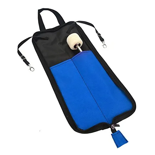 Tbest Drum Sticks Case, Ersatztasche Für Trommelstäbchen,Wasserdicht,Tragbar,Für Sturm,Tasche Mit Tragegurt (Blau)