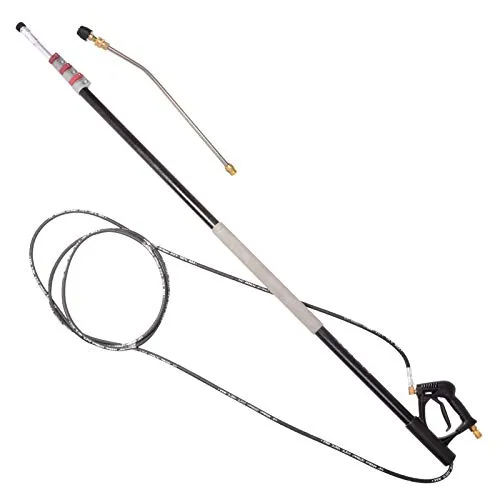 TC TECHNIC Teleskoplanze Teleskopstange Teleskopstiel Teleskop Lanze Arm Teleskopstrahlrohr kompatibel mit Kärcher M22 Hochdrucklanze mit Düse Robuste und Langlebige Lanze bis 7,4m