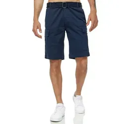 Tazzio Cargoshorts A200 - Cargo Shorts mit abnehmbarem Gürtel - Herren-Shorts aus 98% Baumwolle, ideal für Freizeitaktivitäten, mit praktischem abnehmbarem Gürtel und zahlreichen Taschen für zusätzlichen Stauraum.