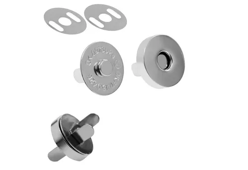 maDDma 10er Set Magnetverschluss Taschenschloss, Metall, Nähzubehör Gurtstecker (10 Stk., 10-tlg), 18-18mm