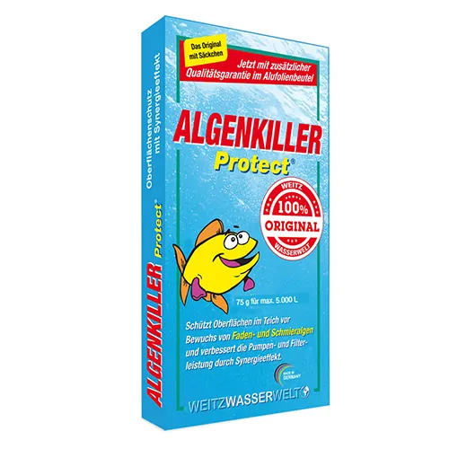 ALGENKILLER Protect® - Algenentferner für den Teich. Optimaler Oberflächenschutz