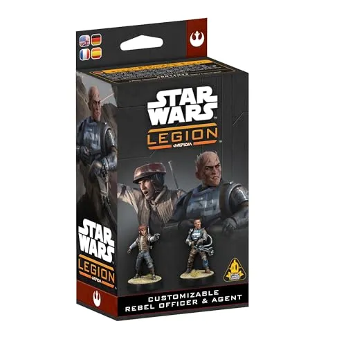 Atomic Mass Games Star Wars: Legion – Anpassbarer Rebellenoffizier & Agent - Spielzeugfiguren für Star Wars™: Legion, bietet über 20 optionale Teile für individuelle Anpassungen und strategische Vielfalt in deiner Rebellenarmee.