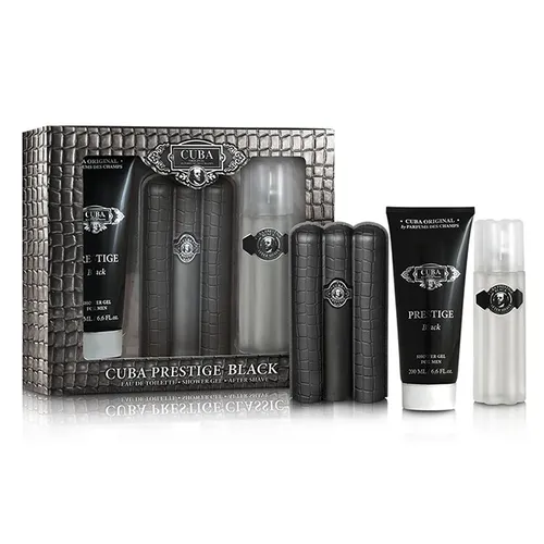 Cuba Prestige Black Fragrance for Men Gift Set